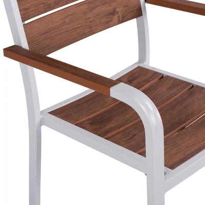 Kolltuk alumini BRONCA, 54.2×59×83.5 cm (HM5130.02), bardhë
