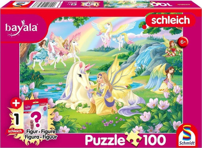 Puzzle Schmidt Spiele Bayala Magical Unicorns, 100 copë, me figurë Schleich