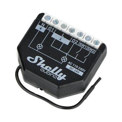 Relé smart Shelly Wave 2PM, 2 kanale, 16A, Z-Wave, i zi