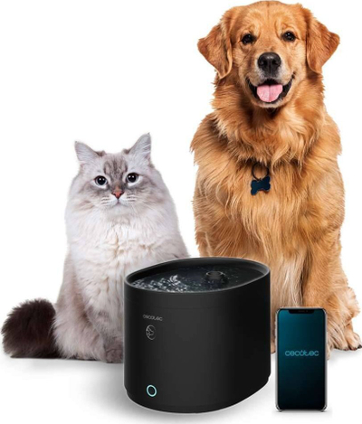 Фонтана за вода за миленичиња Cecotec Pumba 2500 Refresh Smart, 2.5L, WiFi, црна