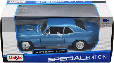 Maket makine Maisto 1:24 Chevrolet Nova SS 1970, metal die-cast, Special Edition