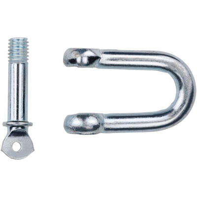 Set kapëse metalike Black+Decker Shackle, 6 copë, të galvanizuara, ngjyrë metalike