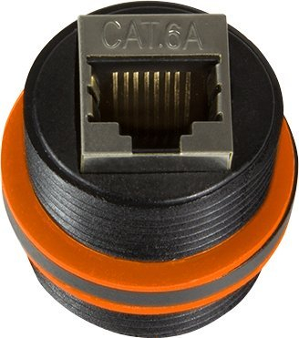 Konektor rrjeti LogiLink NP0081, 2x RJ45, IP67, ngjyrë e zezë