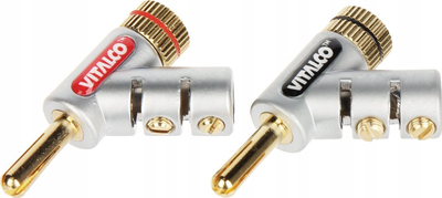Fishe banane këndore Vitalco BAN-PLUG-HQ/KAT, set 2 copë, e kuqe dhe e zezë