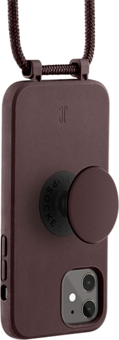 Futrollë Just Elegance PopGrip për iPhone 11 XR, TPU, me rrip, truffle