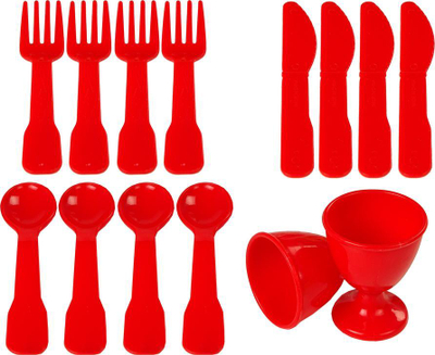 Set lodrash kuzhine LeanToys Food Articles, 42 pjesë, shumëngjyrëshe