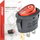 Електричен прекинувач AMiO 03612, 12V 230V, LED, црн