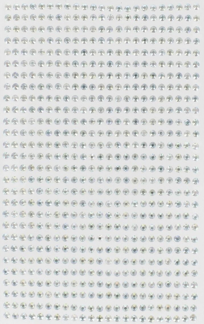 Stikera dekorativë me kristale CRAFT WITH FUN 545873, 3mm, set 28 copë, argjend
