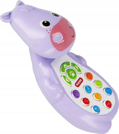Музичка играчка телефон BAM BAM Hippo 499231, со звуци и мелодии, сина