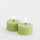 Qirinj LED dekorativë Sille Tealight, set 2 copë, Ø6 x 3.4cm, jeshil pranveror