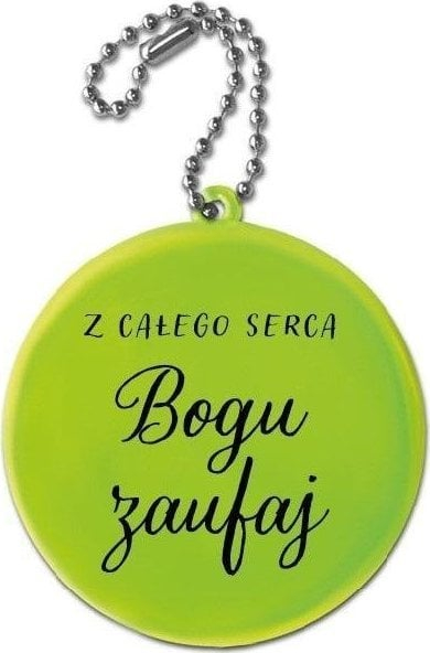 Vath reflektues Szaron Trust God With All Your Heart, disk 6.5cm, ngjyrë e verdhë