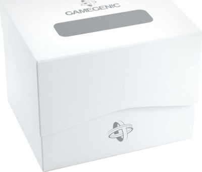 Kuti letra lojrash Gamegenic Side Holder 100+ XL, mban 100 letra, e bardhë