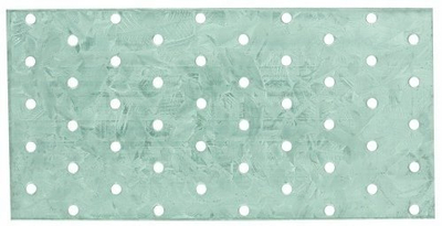 Plakë lidhëse çeliku, 100x400x2 mm, e galvanizuar, paketim 1 copë