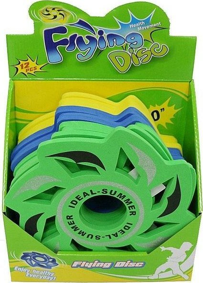 Set frisbi Adar, 12 copë, 26 cm, shumëngjyrësh