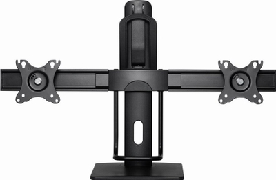 Stendë tavoline për monitorë Gembird MS-D2-01, për 2 monitorë 17" 27", VESA 75x75 100x100, e zezë