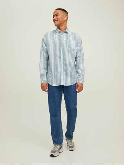 Këmishë Jack&Jones JORBRINK, e kaltër