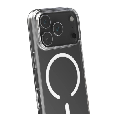 Këllëf telefoni Puro Mag, iPhone 17 Pro, silikon, grafit transparent