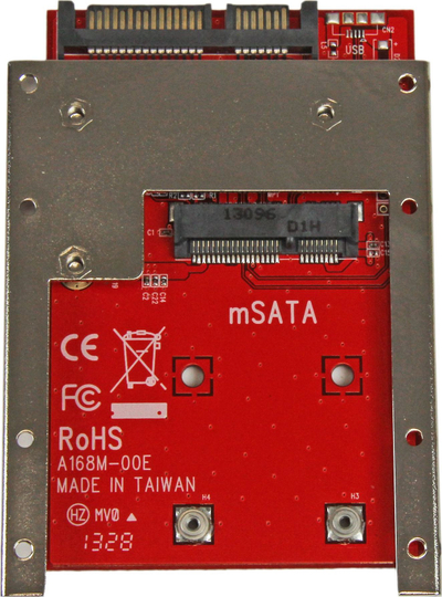 Adapter StarTech.com mSATA në 2.5\" SATA, konvertues SSD, i zi
