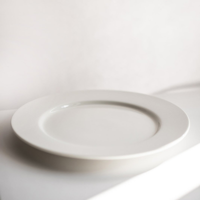 Pjatë e sheshtë Verlo NORWICH, 16 cm, porcelan, bezhë