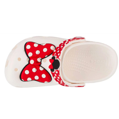 Shapka Crocs Classic Disney Minnie Mouse Clog Jr 208710-119, për fëmijë, të bardha