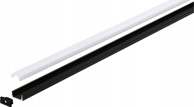 Profil LED Paulmann Aluminum Base, 200 cm, për MaxLED, i zi