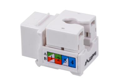 Modul keystone Lanberg RJ45 LSA, Cat 6, UTP 90°, i bardhë