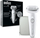 Epilator Braun Silk·épil 9, kokë rrotulluese, pa kabllo, i bardhë