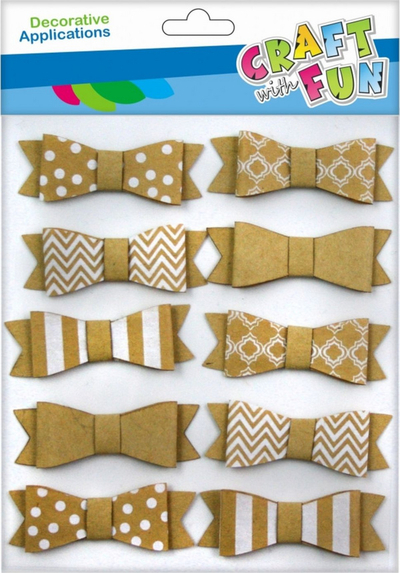 Set dekorimi Craft with Fun CF, NAT 12/14, 10 copë, ngjyrë e artë