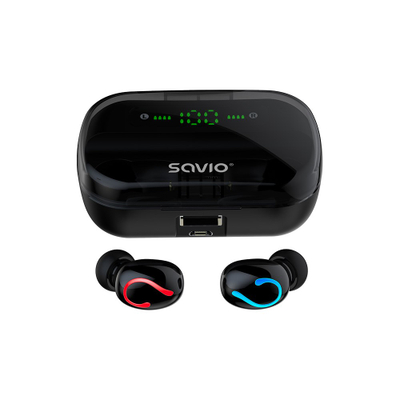 Dëgjuese Savio TWS-06, Wireless, të zeza