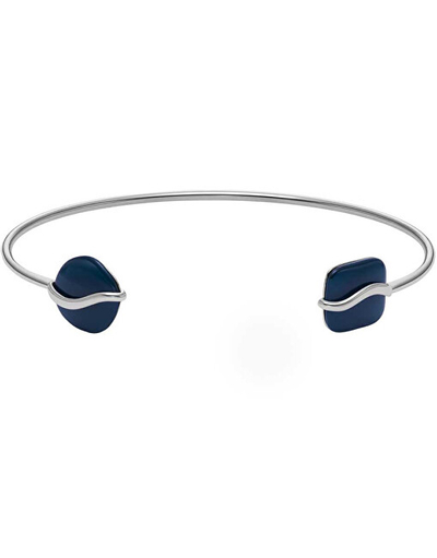 Byzylyk për goca Skagen Sea Glass SKJ1811040, 16.5 cm, i argjendtë/kaltër