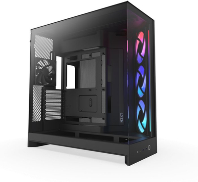 Куќиште за компјутер NZXT H9 Flow RGB 2025, mid tower, калено стакло, бело