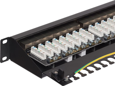 Patch panel NetRack 19", 24 porta, Cat 6A FTP, gri