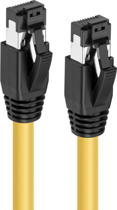 Kabllo rrjeti MicroConnect CAT8.1 S/FTP, 1m, LSZH, e verdhë