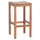 Tabure bar NIKOL HM18109, dru teak, 40x40x77 cm, ngjyrë natyrale