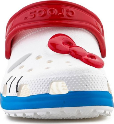 Sanda Crocs Hello Kitty Classic Clogs për kalamaj, Croslite, me rrip, e bardhë