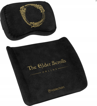 Set jastëkësh memory foam noblechairs The Elder Scrolls Online, për qafë edhe shpinë, i zi