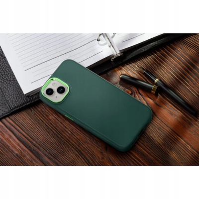 Mbulesë telefoni OEM për iPhone 17 Air, FRAME Case, jeshile