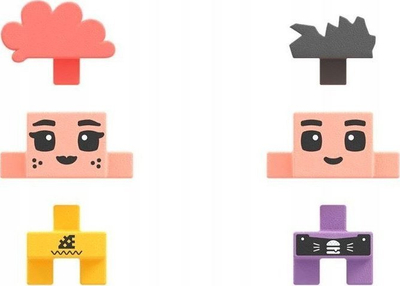 Set ndërtimi Marioinex Mini Waffle City Blocks Food Truck, 148 pjesë, me figurina, shumëngjyrësh