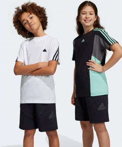 Shorce treningu për kalamoj adidas Future Icons Logo 8", pambuk poliestër, të zeza