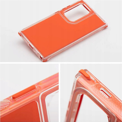Kapak telefoni Matrix për Samsung Galaxy A05s, plastik, i fortë kundra goditjeve, portokalli