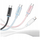 Кабел USB Usams Cloud Series US-SJ658, USB-A во USB-C, 1.2m, 66W, розова