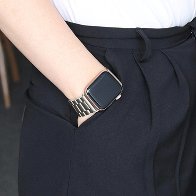Rrip për orë të mençur 4wrist 42/44/45/49mm, i argjendë