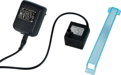 Pompë uji me adapter Trixie Bubble Stream 24464, rezervë, e zezë dhe blu