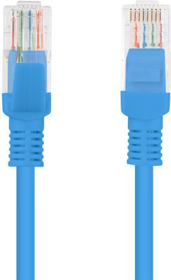 Kabllo rrjeti Lanberg Patchcord Cat6, 0.25m, UTP, blu
