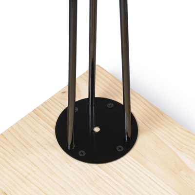 Këmbë tavoline çeliku Sourcing Steel Hairpin Leg D8 L710, 71 cm, të zeza