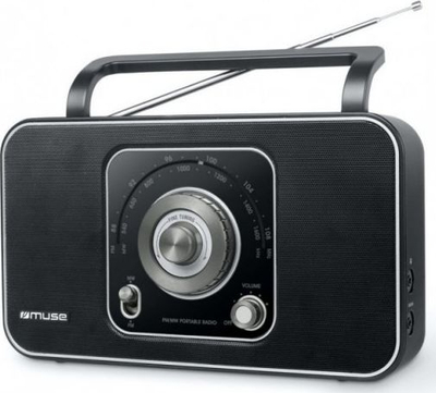 Radio portative Muse M-069 R, FM, me antenë teleskopike, e zezë