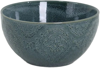 Enë qelqi Domoletti Bowl Arabic, 14.5cm, dekor oriental, e gjelbër