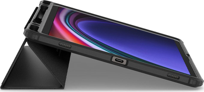Këllëf tableti Spigen Ultra Hybrid Pro, për Samsung Galaxy Tab S9 SM X710 SM X716, me qëndrim, i zi