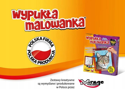 Set pikture Mirage Hobby Convex Coloring Friesian Horse, figurë 3D, me bojëra uji, shumëngjyrësh