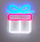 Dekor festiv Christmas Home Styling Collection Neon LED, 23 x 22 cm, shumëngjyrësh